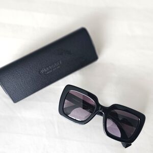 Burberry Black Oversized Square Sunglasses